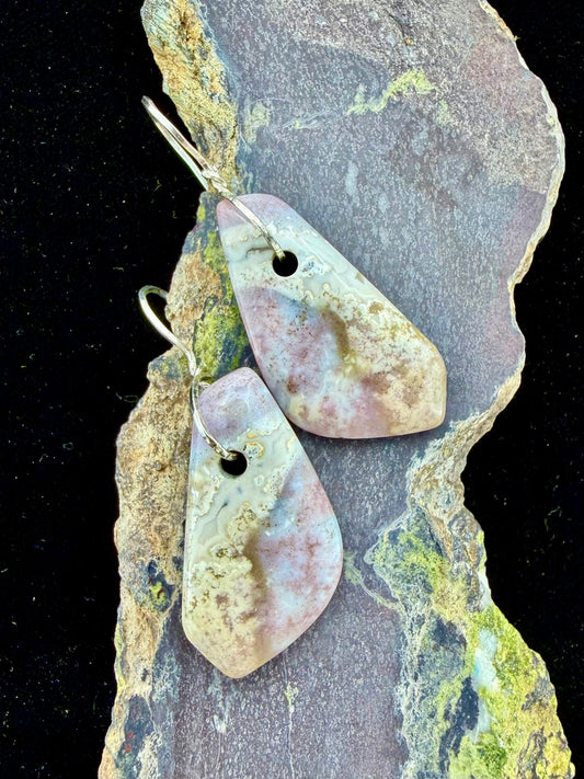 Carved Gemstone Earrings - July 11