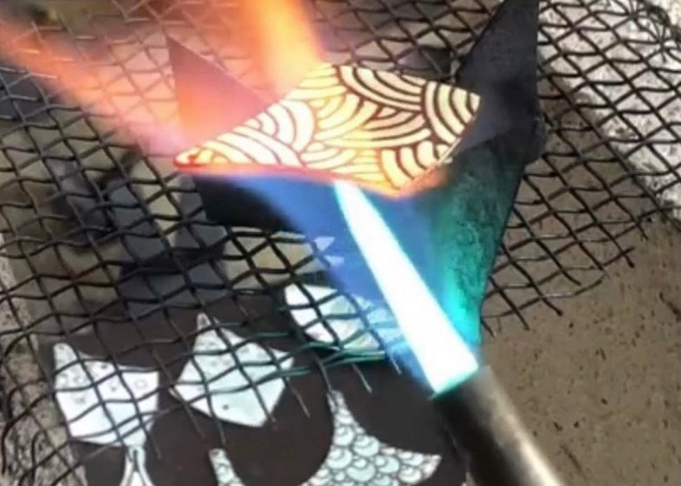 Metal + Glass + Fire